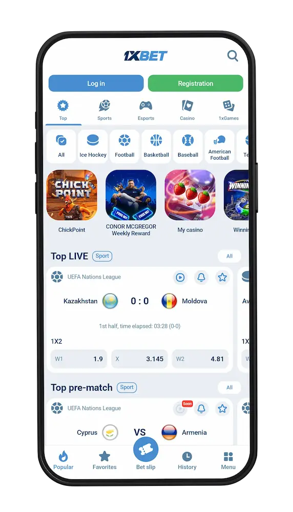 Téléchargement et installation de l’application 1xBet sur Android et iPhone